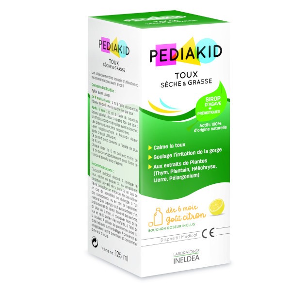 Pediakid Sirop Toux Seche Et Grasse 125ml Prix Bas