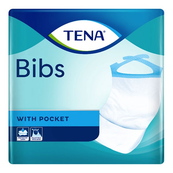 Tena Bib 150 Bavoirs Jetables S M Pas Cher