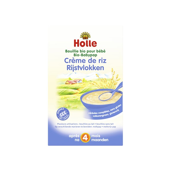 Holle Creme De Riz Sans Gluten Bio 4m 250g Pas Cher