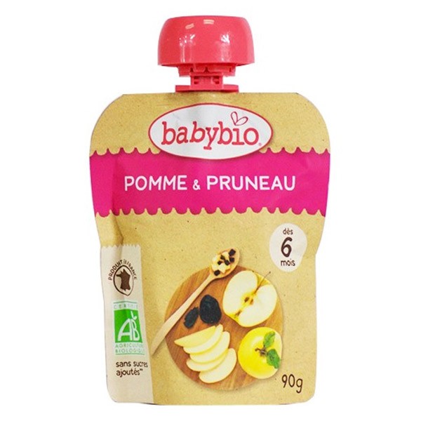 Babybio Fruits Gourde Pomme Pruneau 6m Bio 90g Pas Cher