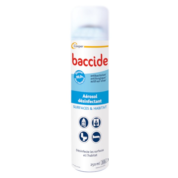 Baccide Desinfectant Surfaces Et Habitat Aerosol 250ml Bon Prix