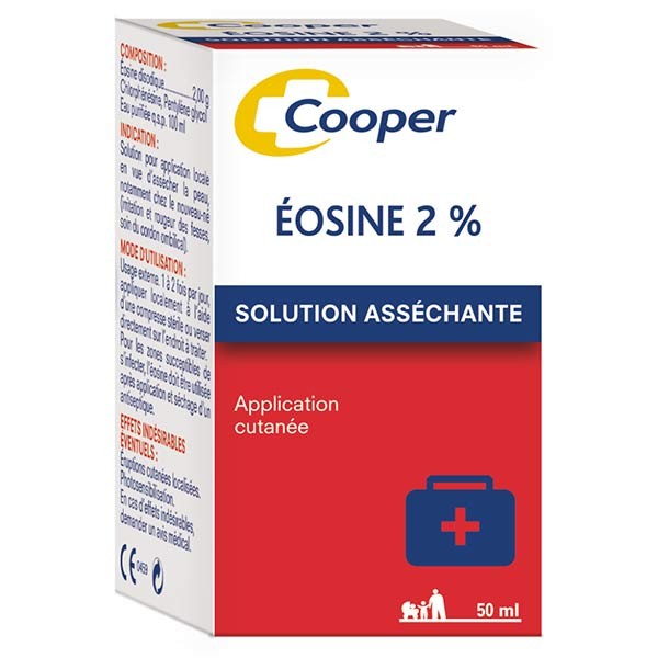 Cooper Eosine 2 Solution Assechante 50ml Pas Cher