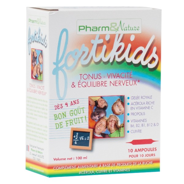 Pharm Nature Fortikids 10 Ampoules Pas Cher