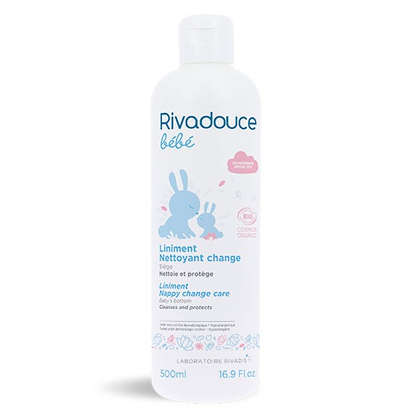 Rivadouce Bebe Liniment Nettoyant Change Bio 500ml Pas Cher